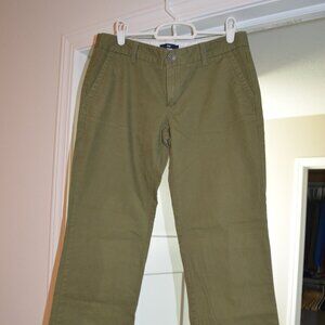 Womens GAP Army Green Pants, Loose Fit, 0P
